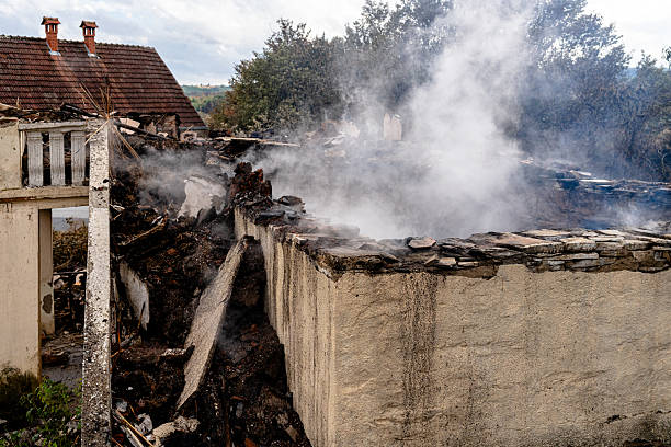 Professional Fire Damage Removal technician working in Victoria, TX